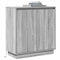 vidaXL Sideboard with LED in Grey Sonoma - 71 x 34.5 x 75 cm, Made of Engineered Wood