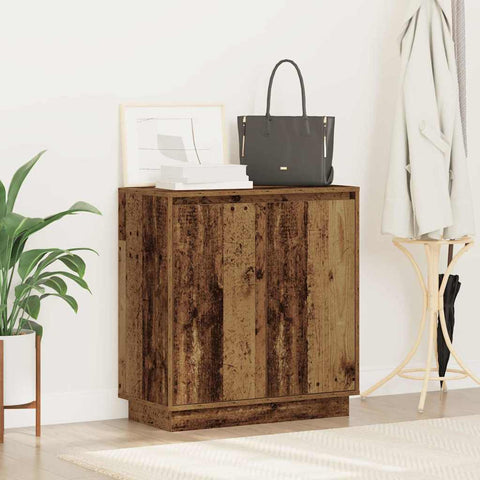 vidaXL Sideboard with LED in Old Wood - 71x34.5x75 cm Engineered Wood
