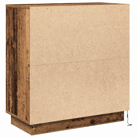 vidaXL Sideboard with LED in Old Wood - 71x34.5x75 cm Engineered Wood
