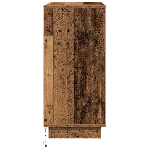 vidaXL Sideboard with LED in Old Wood - 71x34.5x75 cm Engineered Wood