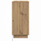 vidaXL Bedside Tables Artisan oak Engineered wood Medium Bedside Table