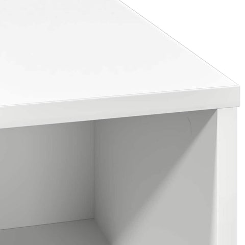 vidaXL Sideboard with LED White 71x34,5x75 cm Engineered Wood