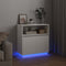 vidaXL Sideboard with LED White 71 x 34.5 x 75 cm Engineered wood