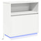vidaXL Sideboard with LED White 71x34,5x75 cm Engineered Wood