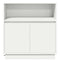 vidaXL Sideboard with LED White 71x34,5x75 cm Engineered Wood