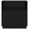 vidaXL Sideboard with LED Black Oak 71x34,5x75 cm Engineered Wood