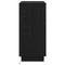 vidaXL Sideboard with LED Black Oak 71x34,5x75 cm Engineered Wood