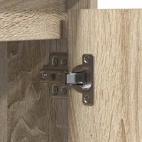 vidaXL Sideboard with LED Sonoma Oak 71x34,5x75 cm Engineered Wood