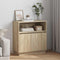 vidaXL Sideboard with LED Sonoma Oak 71x34,5x75 cm Engineered Wood