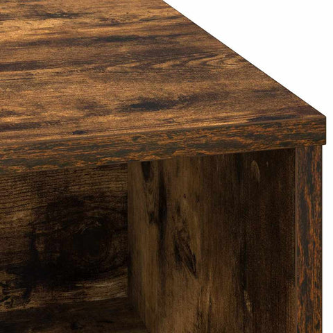 vidaXL Sideboard with LED Smoked Oak 71x34,5x75 cm Engineered Wood