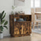 vidaXL Sideboard with LED Smoked Oak 71x34,5x75 cm Engineered Wood