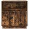 vidaXL Sideboard with LED Smoked Oak 71x34,5x75 cm Engineered Wood