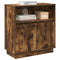 vidaXL Sideboard with LED Smoked Oak 71x34,5x75 cm Engineered Wood