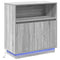 vidaXL Sideboard with LED Grey Sonoma 71x34,5x75 cm Engineered Wood
