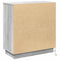 vidaXL Sideboard with LED Grey Sonoma 71x34,5x75 cm Engineered Wood