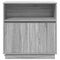 vidaXL Sideboard with LED Grey Sonoma 71x34,5x75 cm Engineered Wood