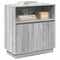 vidaXL Sideboard with LED Grey Sonoma 71x34,5x75 cm Engineered Wood