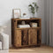 vidaXL Sideboard with LED Old Wood 71x34,5x75 cm Engineered Wood