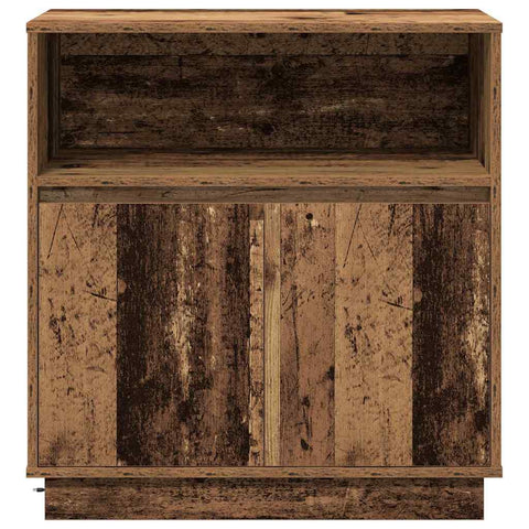 vidaXL Sideboard with LED Old Wood 71x34,5x75 cm Engineered Wood