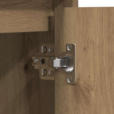 vidaXL Sideboard with LED Artisan Oak 71x34,5x75 cm Engineered Wood