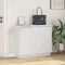 vidaXL Sideboard with LED - White, 90x32x75 cm, Made of Engineered Wood