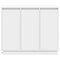 vidaXL Sideboard with LED - White, 90x32x75 cm, Made of Engineered Wood