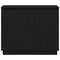vidaXL Black Oak Sideboard with LED, 90x32x75 cm, Engineered Wood