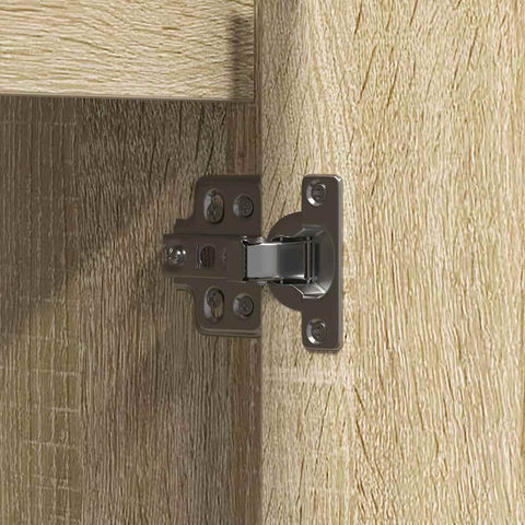 vidaXL LED Sideboard in Sonoma Oak - 90x32x75 cm - Engineered Wood