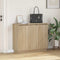 vidaXL LED Sideboard in Sonoma Oak - 90x32x75 cm - Engineered Wood