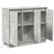 vidaXL Sideboard with LED in Concrete Grey, 90x32x75 cm, Made of Engineered Wood
