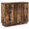 vidaXL Sideboard with LED in Smoked Oak - 90x32x75 cm - Made of Engineered Wood