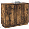 vidaXL Sideboard with LED in Smoked Oak - 90x32x75 cm - Made of Engineered Wood