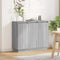 vidaXL Sideboard with LED - Grey Sonoma, 90x32x75 cm, Made of Engineered Wood