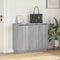 vidaXL Sideboard with LED - Grey Sonoma, 90x32x75 cm, Made of Engineered Wood