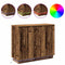 vidaXL Sideboard with LED - Old Wood - 90x32x75 cm - Engineered Wood
