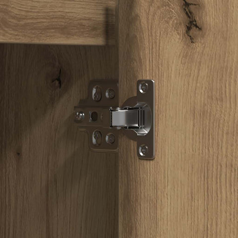 vidaXL Sideboard with LED Artisan Oak 90x32x75 cm Engineered Wood