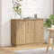 vidaXL Sideboard with LED Artisan Oak 90x32x75 cm Engineered Wood