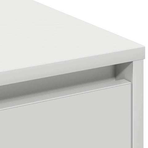 vidaXL Sideboard with LED White 90x32x75 cm Engineered Wood