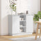 vidaXL Sideboard with LED White 90x32x75 cm Engineered Wood