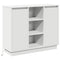 vidaXL Sideboard with LED White 90x32x75 cm Engineered Wood