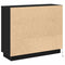 vidaXL Sideboard with LED Black Oak 90x32x75 cm Engineered Wood