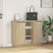 vidaXL Sideboard with LED Sonoma Oak 90x32x75 cm Engineered Wood