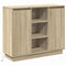 vidaXL Sideboard with LED Sonoma Oak 90x32x75 cm Engineered Wood