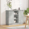vidaXL Sideboard with LED Concrete Grey 90x32x75 cm Engineered Wood
