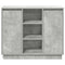 vidaXL Sideboard with LED Concrete Grey 90x32x75 cm Engineered Wood