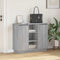 vidaXL Sideboard with LED Grey Sonoma 90x32x75 cm Engineered Wood