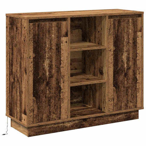 vidaXL Sideboard with Shelf Old Wood 90 x 32 x 75 cm Engineered wood