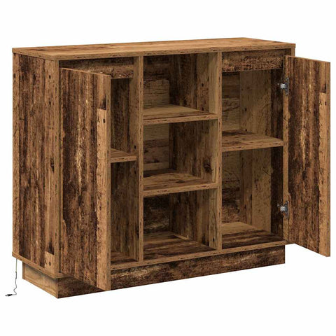vidaXL Sideboard with Shelf Old Wood 90 x 32 x 75 cm Engineered wood