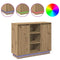 vidaXL Sideboard with LED Artisan Oak 90x32x75 cm Engineered Wood