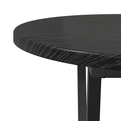 vidaXL Black Oak Coffee Table 80x40x40.5 cm - Engineered Wood & Metal